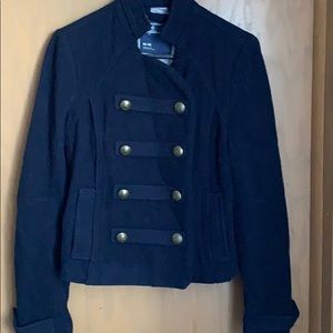 Navy American Eagle Short Pea Coat